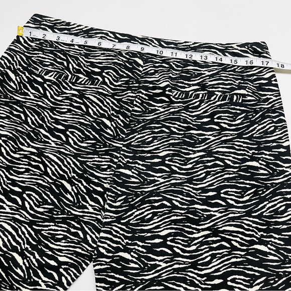 SANDRO Zebra Striped Ankle Crop Trouser - Picture 4 of 7